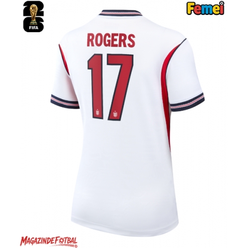 Anglia Morgan Rogers #17 Echipament de Fotbal Replică Mondial 2026 Femei Acasa Anglia Morgan Rogers #17 Echipament de Fotbal Replică Mondial 2026 Femei Acasa